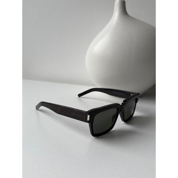 NEW Saint Laurent SL732 Vadim Black Square Sunglasses - Picture 6 of 11